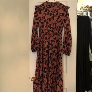 SHEIN Floral Long Sleeve Dress